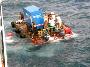 Generator on Small Barge